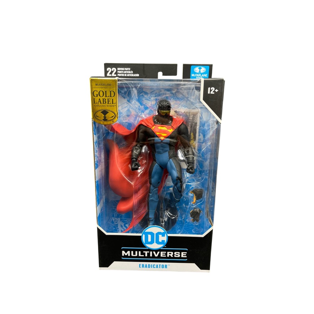 NIB McFarlane DC Multiverse Eradicator Shock Wave Gold Label Action Figure 7in